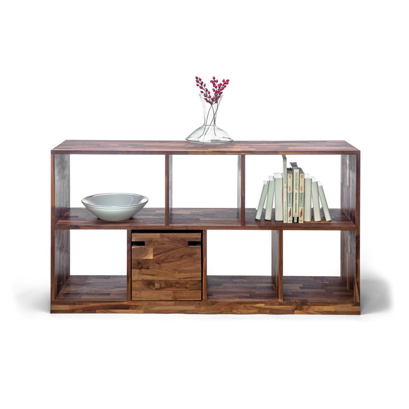 Modwerks Furniture Design Zuma Solid Walnut Low Bookcase Wayfair